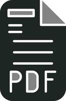 icono de vector de pdf