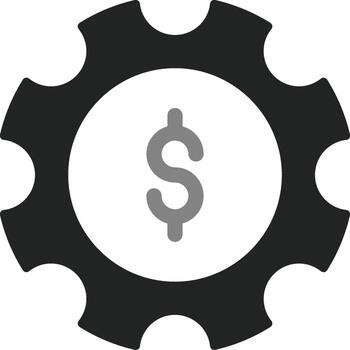 icono de vector de engranaje