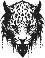 Panthers Prowl Minimalistic Charm Abstract Elegance of a Cheetah vector