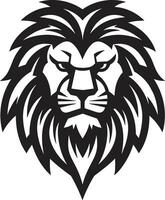 Hunting for Excellence Black Lion Icon Mastery Elegant Authority Black Vector Lion Logo Emblem