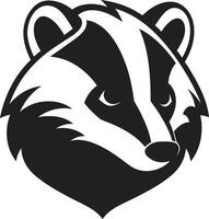 Badger Kingdom Seal Badger Face Badge vector