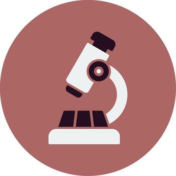 icono de vector de microscopio
