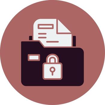 Secure Folder Vector Icon