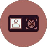 Biometric Identification Vector Icon