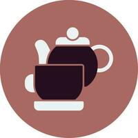 Tea Set Vector Icon