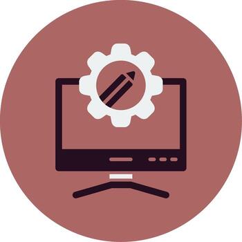 icono de vector de computadora