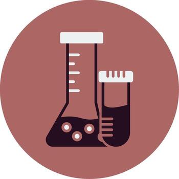 icono de vector de matraz