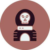 icono de vector de calavera