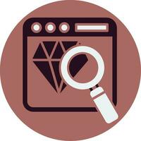 magnifying glass Vector Icon