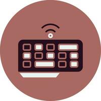 Wireless Keyboard Vector Icon