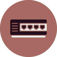 Network Hub Vector Icon