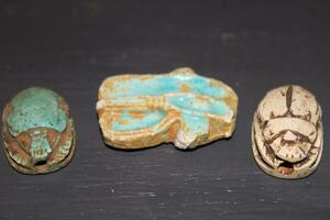 Egyptian Beads laid Out On Display. photo