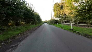 herfst rit door rustig platteland wegen video