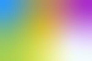 Pop Y2K multicolored blurred gradient vibrant background. Yellow and purple aesthetic noisy colorful background photo