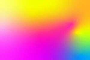 Pop Y2K multicolored blurred gradient vibrant background. aesthetic noisy colorful background photo