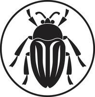 Tribal Beetle King Beetle Coat of Arms vector