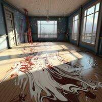 floor 3D paint draw photo