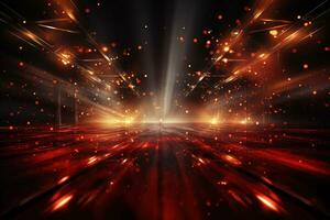 Ai Generaitve Backdrop With Illumination Of Red Spotlights For Flyers realistic image ultra hd high design photo