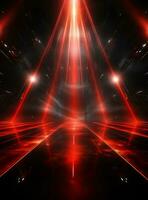 Ai Generative Backdrop Red Spotlights For Flyers, Banner and Backgrounds realistic image ultra hd high design photo