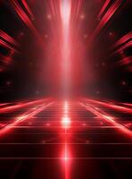 Ai Generative Backdrop Red Spotlights For Flyers, Banner and Backgrounds realistic image ultra hd high design photo