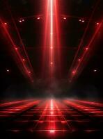 Ai Generative Backdrop Red Spotlights For Flyers, Banner and Backgrounds realistic image ultra hd high design photo