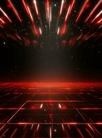 Ai Generative Backdrop Red Spotlights For Flyers, Banner and Backgrounds realistic image ultra hd high design photo