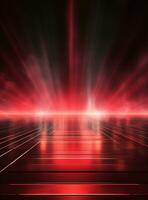 Ai Generative Backdrop Red Spotlights For Flyers, Banner and Backgrounds realistic image ultra hd high design photo