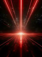Ai Generative Backdrop Red Spotlights For Flyers, Banner and Backgrounds realistic image ultra hd high design photo