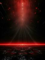 Ai Generative Backdrop Red Spotlights For Flyers, Banner and Backgrounds realistic image ultra hd high design photo