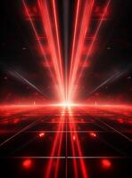 Ai Generative Backdrop Red Spotlights For Flyers, Banner and Backgrounds realistic image ultra hd high design photo