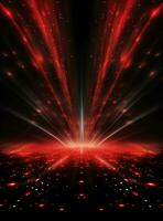 Ai Generative Backdrop Red Spotlights For Flyers, Banner and Backgrounds realistic image ultra hd high design photo