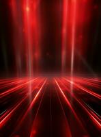 Ai Generative Backdrop Red Spotlights For Flyers, Banner and Backgrounds realistic image ultra hd high design photo