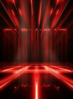 Ai Generative Backdrop Red Spotlights For Flyers, Banner and Backgrounds realistic image ultra hd high design photo