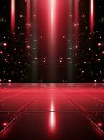 Ai Generative Backdrop Red Spotlights For Flyers, Banner and Backgrounds realistic image ultra hd high design photo