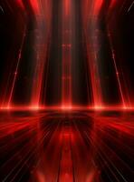 Ai Generative Backdrop Red Spotlights For Flyers, Banner and Backgrounds realistic image ultra hd high design photo