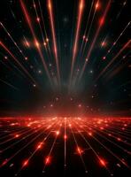 Ai Generative Backdrop Red Spotlights For Flyers, Banner and Backgrounds realistic image ultra hd high design photo