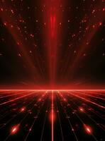 Ai Generative Backdrop Red Spotlights For Flyers, Banner and Backgrounds realistic image ultra hd high design photo