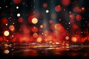 Ai Generaitve Backdrop With Illumination Of Red Spotlights For Flyers realistic image ultra hd high design photo
