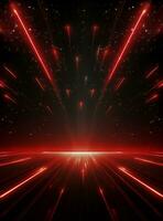 Ai Generative Backdrop Red Spotlights For Flyers, Banner and Backgrounds realistic image ultra hd high design photo