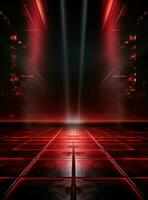 Ai Generative Backdrop Red Spotlights For Flyers, Banner and Backgrounds realistic image ultra hd high design photo