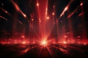 Ai Generaitve Backdrop With Illumination Of Red Spotlights For Flyers realistic image ultra hd high design photo