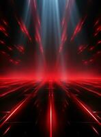 Ai Generative Backdrop Red Spotlights For Flyers, Banner and Backgrounds realistic image ultra hd high design photo