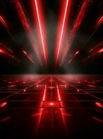 Ai Generative Backdrop Red Spotlights For Flyers, Banner and Backgrounds realistic image ultra hd high design photo
