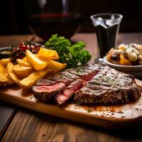 Mouthwatering Argentine Steak - AI generated photo