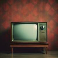 Vintage Television Static - AI generated photo