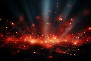 Ai Generaitve Backdrop With Illumination Of Red Spotlights For Flyers realistic image ultra hd high design photo