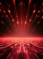 Ai Generative Backdrop Red Spotlights For Flyers, Banner and Backgrounds realistic image ultra hd high design photo