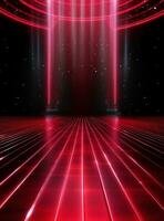 Ai Generative Backdrop Red Spotlights For Flyers, Banner and Backgrounds realistic image ultra hd high design photo