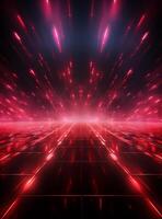 Ai Generative Backdrop Red Spotlights For Flyers, Banner and Backgrounds realistic image ultra hd high design photo