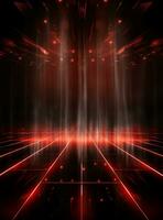 Ai Generative Backdrop Red Spotlights For Flyers, Banner and Backgrounds realistic image ultra hd high design photo
